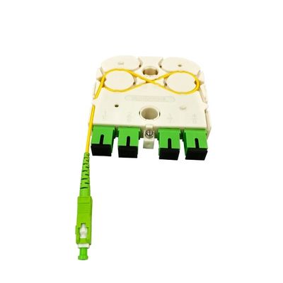 New FTTH Fiber Optic 1x4 SC APC Mini Cassette Direct Input Exclusive Design LGX PLC Splitter for Russia
