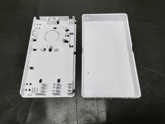 High quality FTTH Fiber Optic Termination Box ABS White 4fibers For Flat Drop Cable Indoor